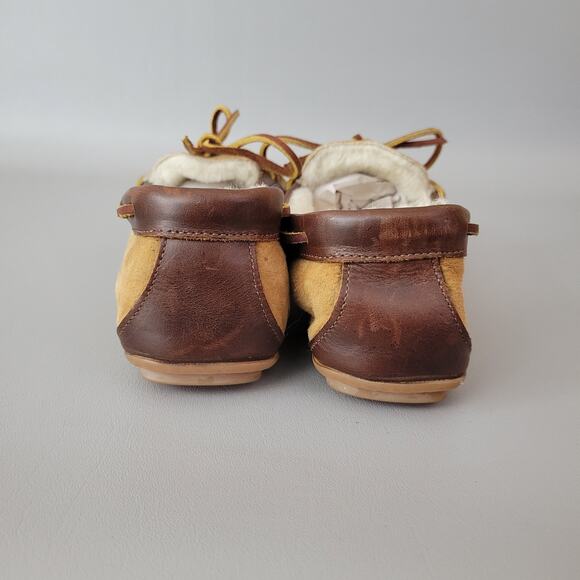 Allen Edmonds Shearling Boat Shoes Slippers Mens Size 10 - Picture 7 of 9